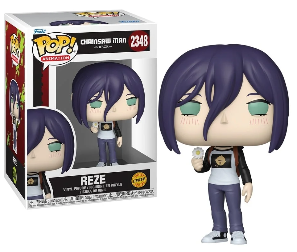 Chainsaw Man POP! Animation Vinyl Figures Reze 9 cm Chase Ver.